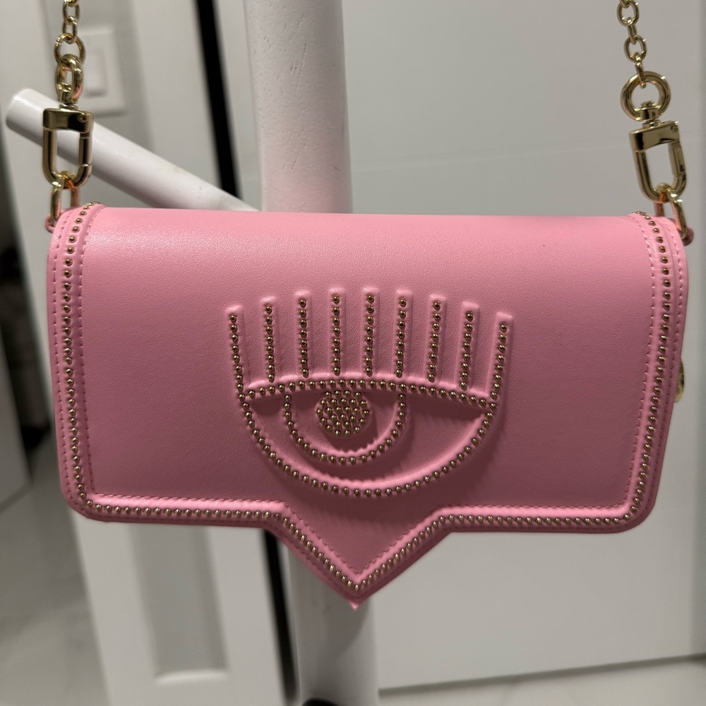 Pink Eye Embellished Women's Bag
